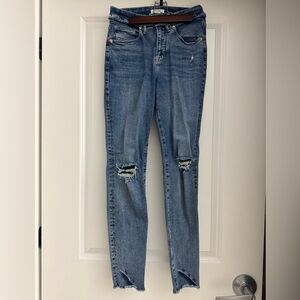 Good American Good Legs Jeans with Under Fray Waistband
